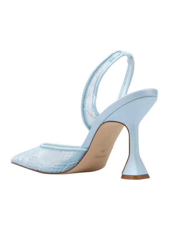 Slingbacks Kansyp2 Kansyp2 45-450 Women’s Heels with Chunky High Heel Light Blue