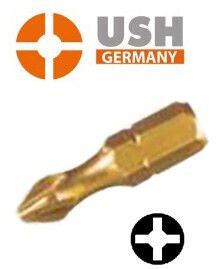Ush Schraubendreher-Bits Titan 1/4 Germany Ph 2x25 Ph2x25usht