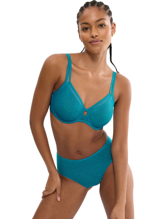Signature Sheer Damen Hellblau Minimizer Büstenhalter mit Bügel