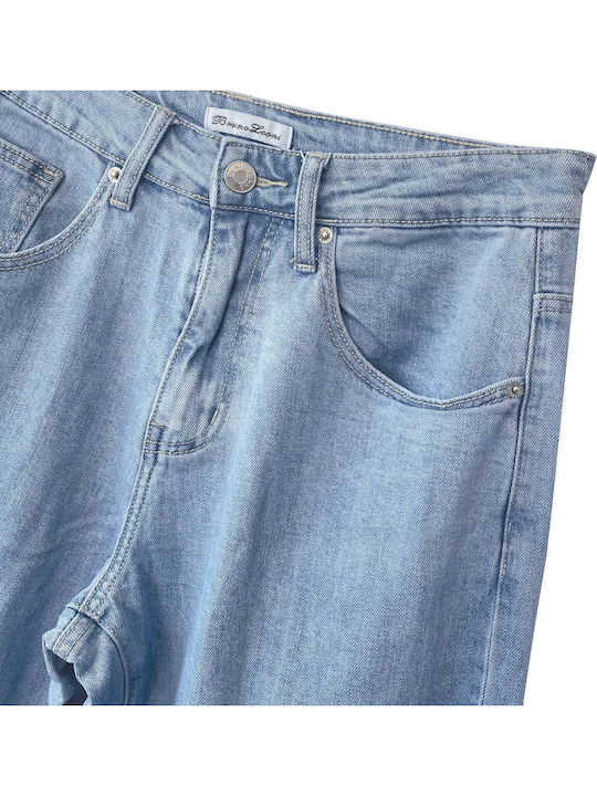 Men's Jeans Pants with Relaxed Straight Fit Light Blue