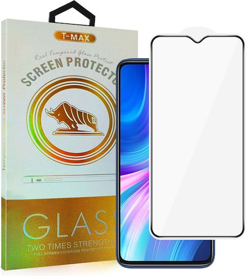 T-Max Premium 3D Vollflächig Gehärtetes Glas Für Redmi 9A