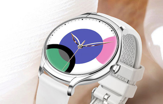 Colmi L10 39mm Smartwatch με Παλμογράφο (Ασημί)