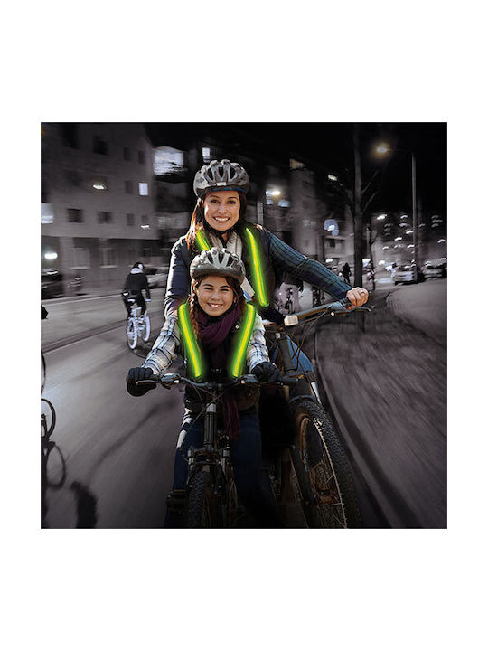 EasyPix StreetGlow LED S/M Жилетка За Безопасност За Колело Жълта