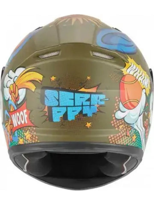 Nox N731 Scrappy Khaki Matt Παιδικό Κράνος Μηχανής Full Face ECE 22.06 1250gr