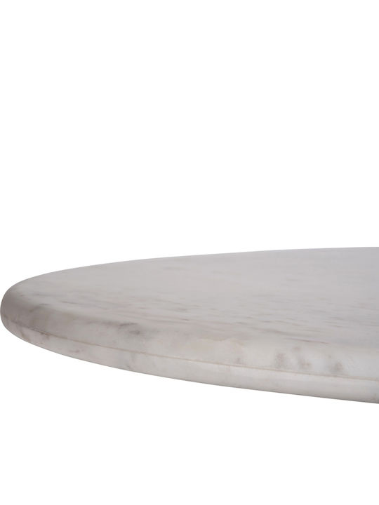 Purger Masă Sala de mese cu Suprafață de Marmură Alb 180x90x76buc