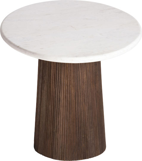 Purger Table Dining Room with Marble Surface White 180x90x76cm