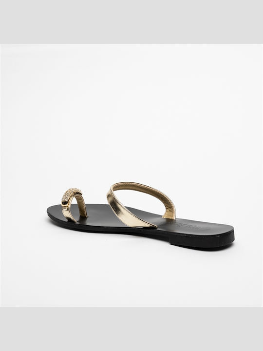 Women's Flat Sandals Gold