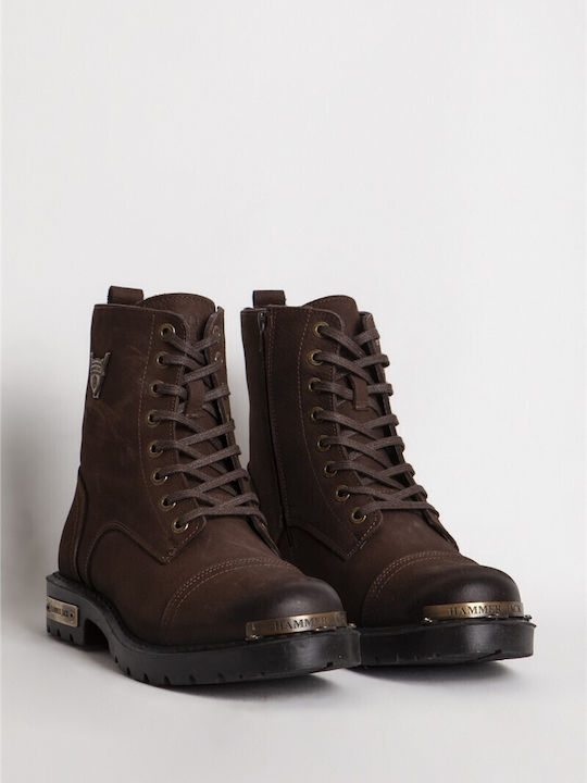 Leder Braune Herrenstiefel