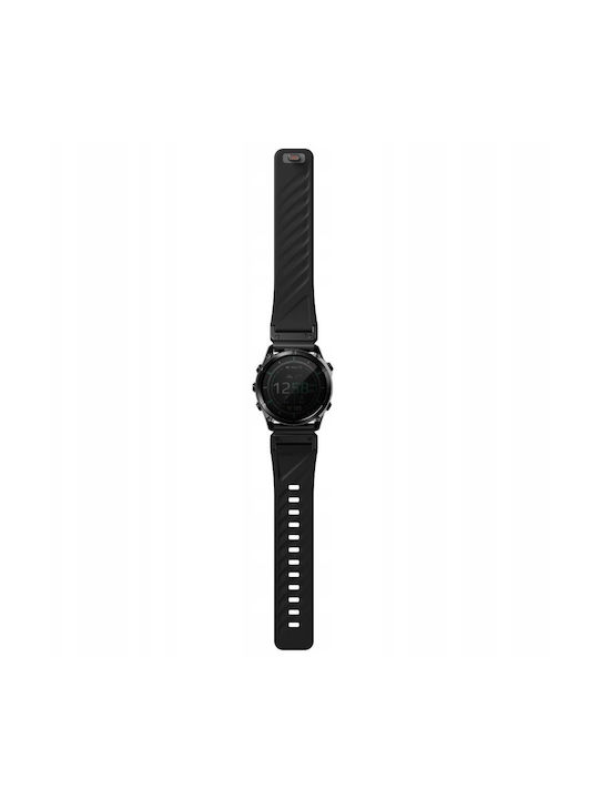 Uniq Fluo X Smart-fit Strap Garmin 26mm Black Uniq-26mm-fluomblk