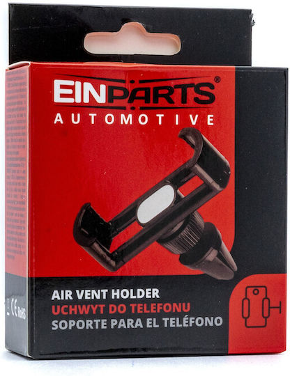 Einparts Suport Auto Pentru Telefon Mobil Cu Cârlige Reglabile Negru