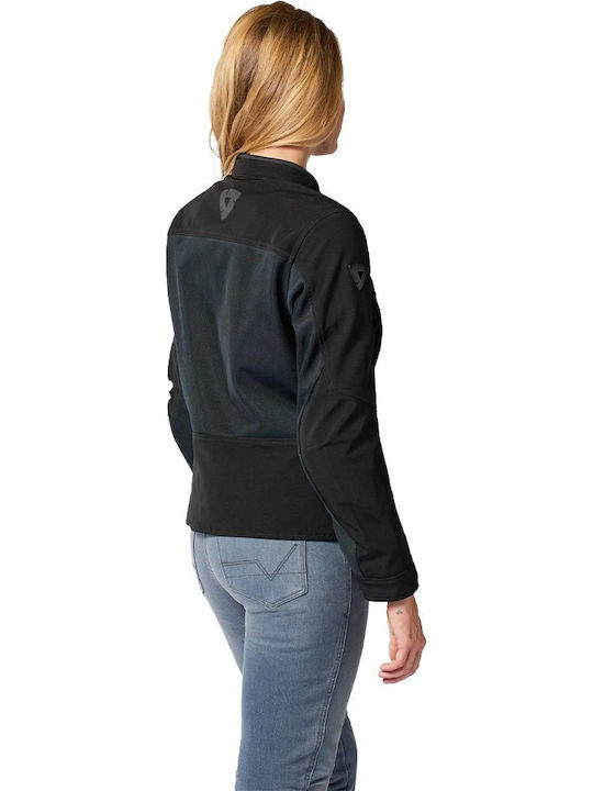 Rev'IT Highcrest Jachetă Moto de Iarnă pentru Femei Softshell Impermeabilă Neagră