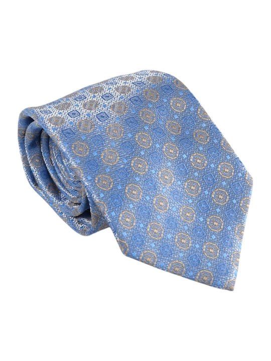 Men's Tie Handkerchief 6cm Nino Venturi A70 Light Blue