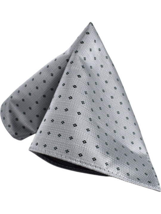 Men's Tie Handkerchief 6cm Nino Venturi A148 Gray
