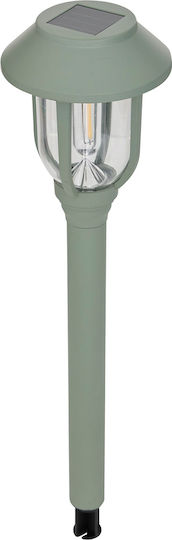 Aoda Spiked Solar Light Flowerpot Green with Photocell IP44
