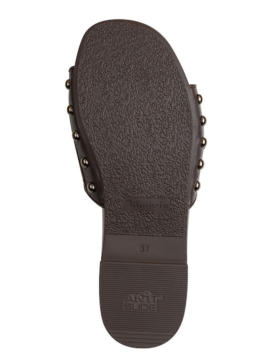 Flat Mules In Brown Colour