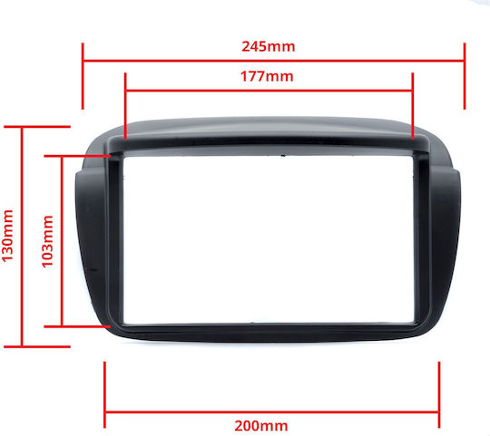 Einparts DIN-Verkleidungsplatte Für Fiat Doblo Opel Combo 2010 2018