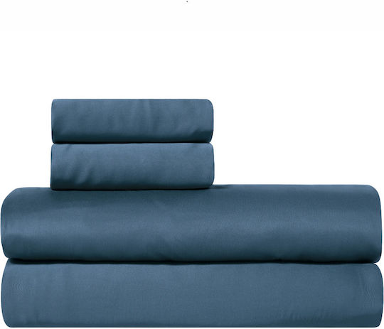 Kentia Celeste Super-Double Bed Sheets Set 240x270cm 4 Pieces