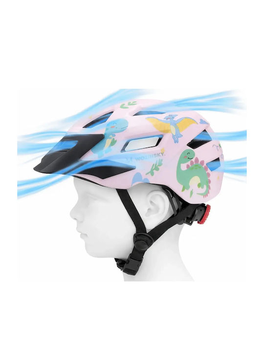 Wozinsky Kinderfahrrad- / Rollerhelm für Berg Rosa