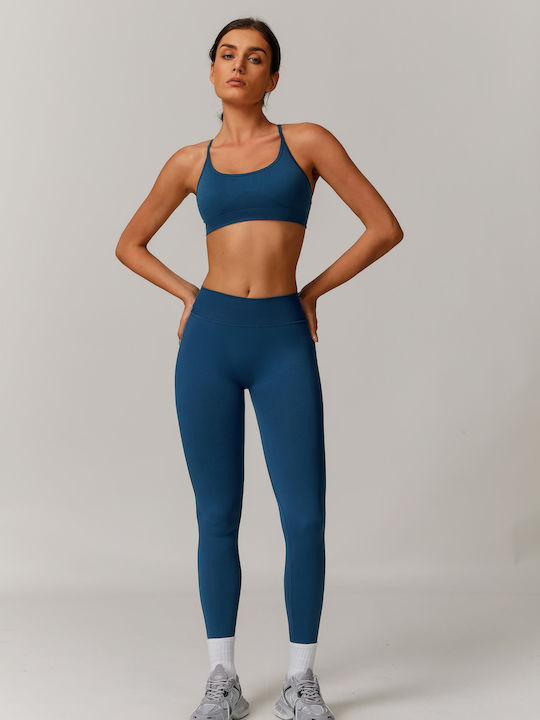 Damen-Set Mit Leggings Für Damen Blue