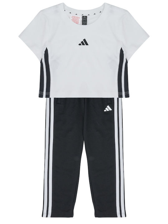 adidas Kids Sweatpants Set White