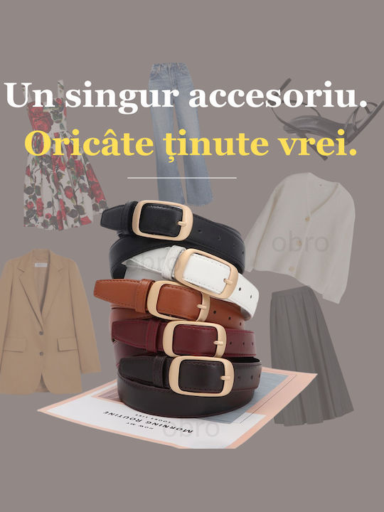 Curea Dama Din Piele Neagră