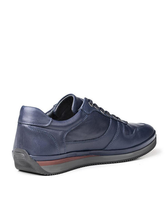 Leather Men's Casual Shoes Blue