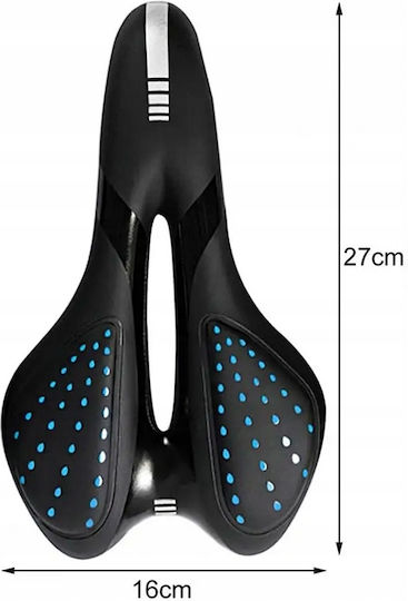 Șea De Bicicletă Neagră Cu Gel 270 X 160 Mm