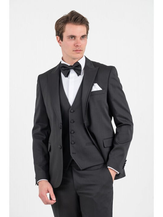 Summer Men's Groom's Suit Black