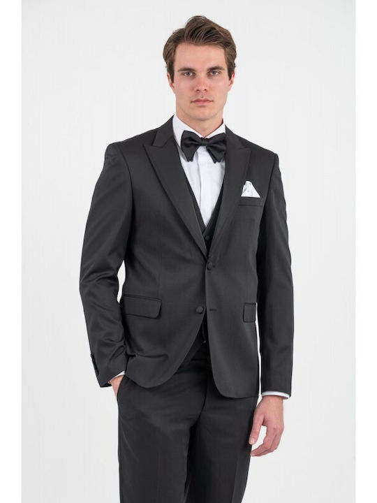 Summer Men's Groom's Suit Black