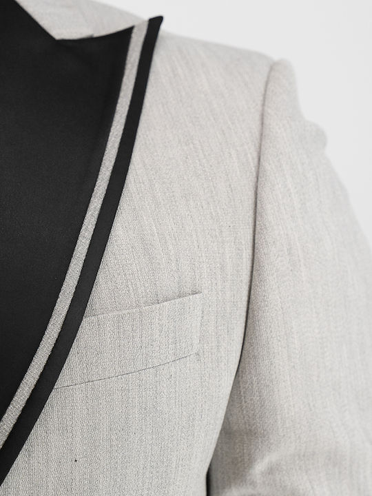 Men's Suit with Vest Gray Arzan