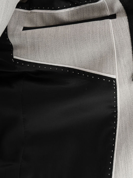 Men's Suit with Vest Gray Arzan