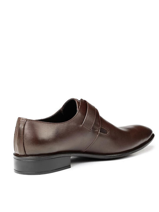 Herren Schuhe Braune Leder Schnürschuhe
