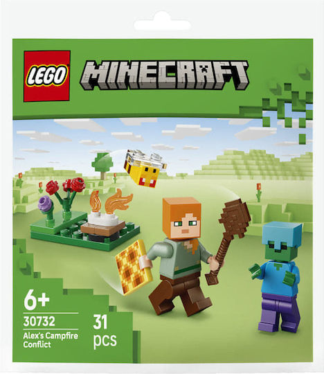 LEGO Minecraft Alex's Campfire Conflict for Ages 6+ 31 Pieces