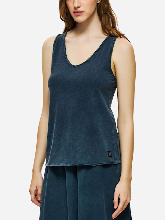 Bluza Damă Vintage Albastră