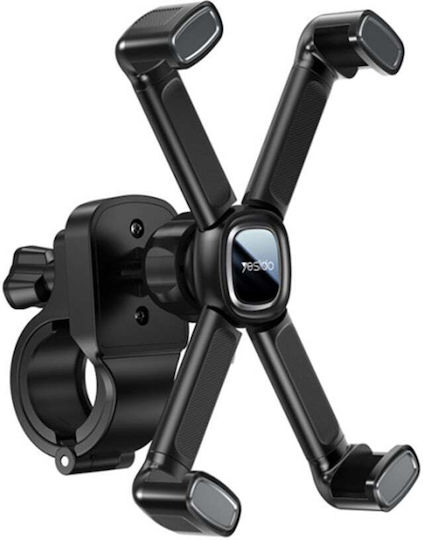Bicycle Phone Holder 360 Rotation X-grip Mount 2.8cm Handlebar Yesido Black