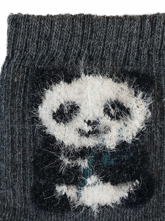 Unlu Kids' Socks Dark Panda Hugs