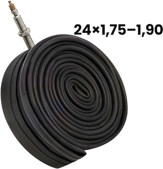 Avizar Inner Tube 24x1.75 To 1.90 Bicycle Rubber 44mm Valve Black