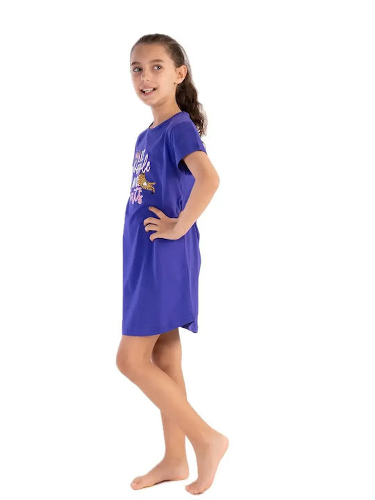 Vienetta Secret Kids Summer Nightdress Purple