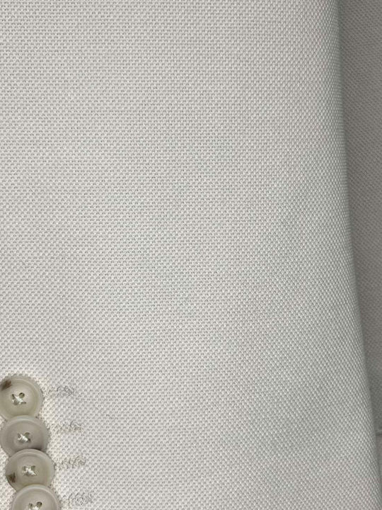 C Hanry Ανδρικό Σακάκι με Στενή Εφαρμογή Light Beige