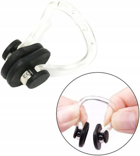 Set 14 Clipsuri Pentru Nas Înot Zola Formă Anatomică Silicon Plastic 10 Culori Diferite