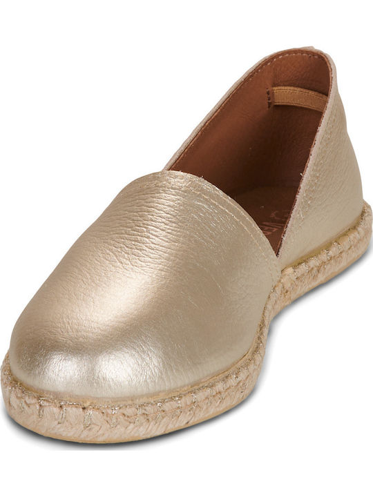 Espadrile Dama În Culoare Aurie