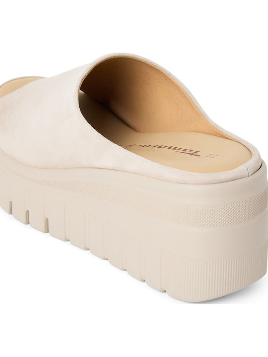 Summer Women's Platform Slippers Style Beige