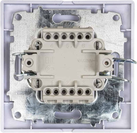 Recessed Wall Switch Double White