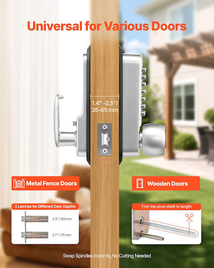 Vevor Electronic Lock in Silver Colour