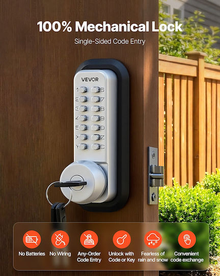 Vevor Electronic Lock in Silver Colour
