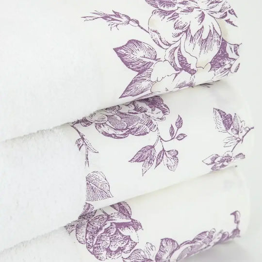 Borea Set De Prosoape De Baie 3 Buc Rosine Lila