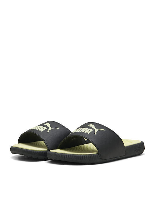 PUMA Kids' Flip Flops Slides Black Cool Cat 2.0