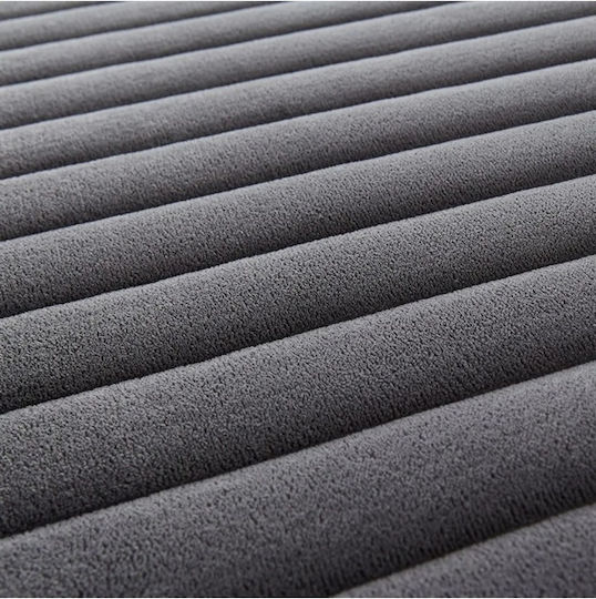 Gray Mattress Topper for Single Bed from Foam (90x190cm)