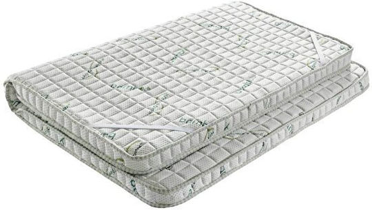 Hygiene Bamboo Orthopedic Mattress Topper Foam Memory White Green 120x180x5cm