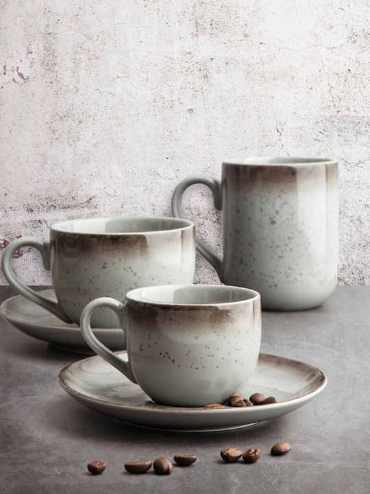 Ionia Stigmes Basics Coffee Cup Porcelain Gray